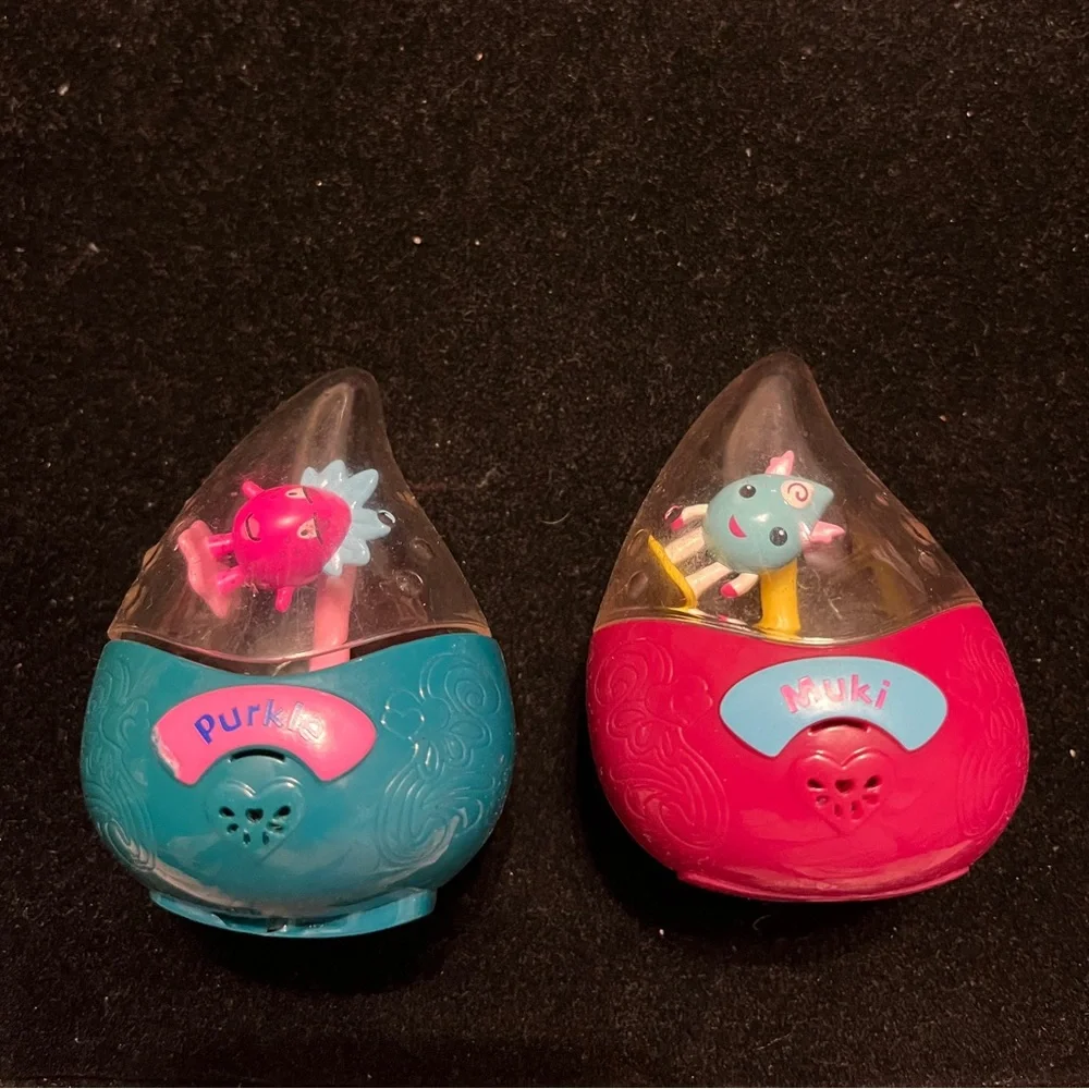 Lot of 2 Wild Planet Aquapets Dew Drops Voice Activated Interactive Aqua Pets